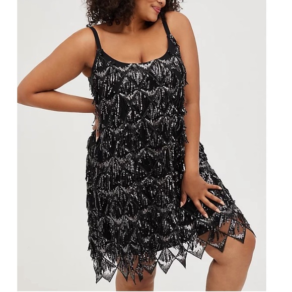Torrid Black Sequin Dress - Picture 2 of 5